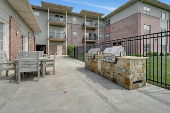 Outdoor grilling area
